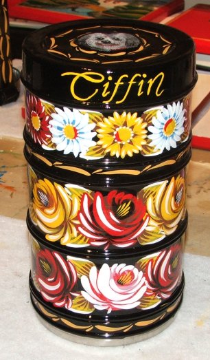 The painted tin