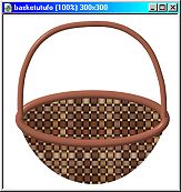 Texture applied to basket main pieces