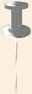 Upright pin