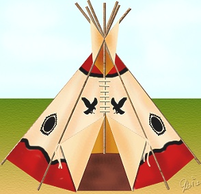 The finished Teepee