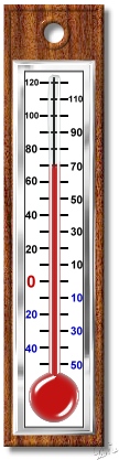 The finished thermometer