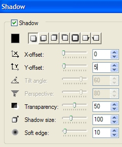 Shadow settings