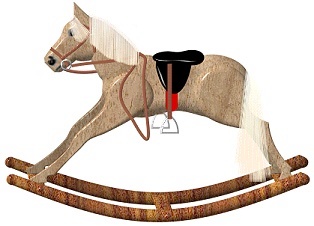 Saddle, bridle and horse
