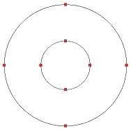 Using Path Edit to centre circles