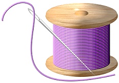 Thread drawn