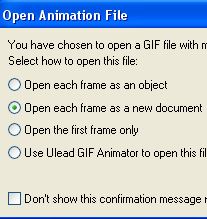 Open Animation File dialog box