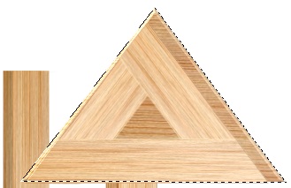 2 triangles in place